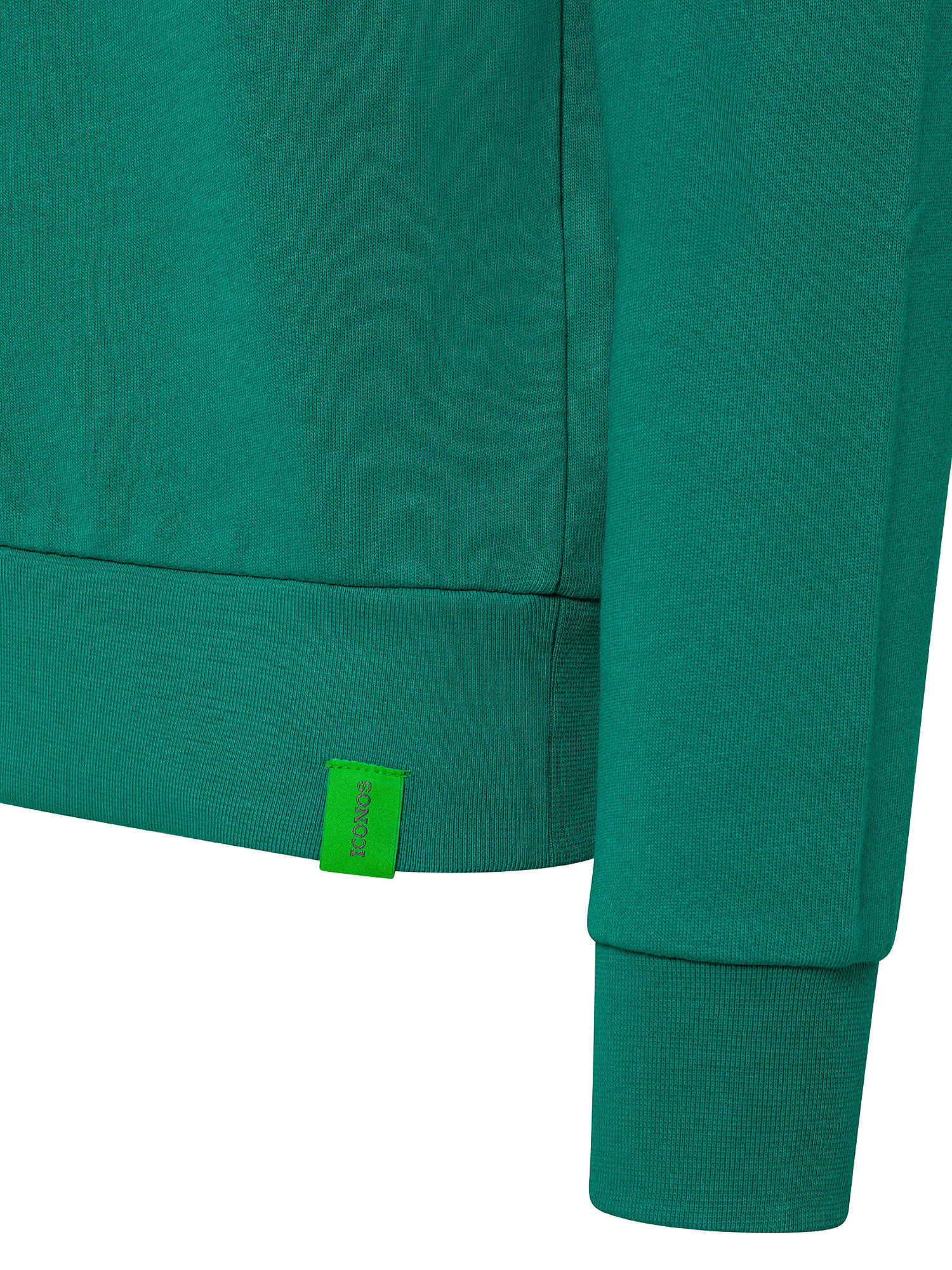 Felpa da uomo in cotone girocollo regular fit, Verde, large image number 2