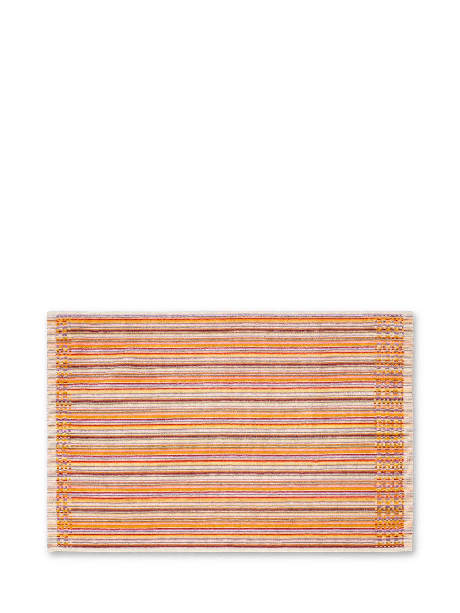 Asciugamano cotone velour motivo millerighe, Multicolor, large image number 1