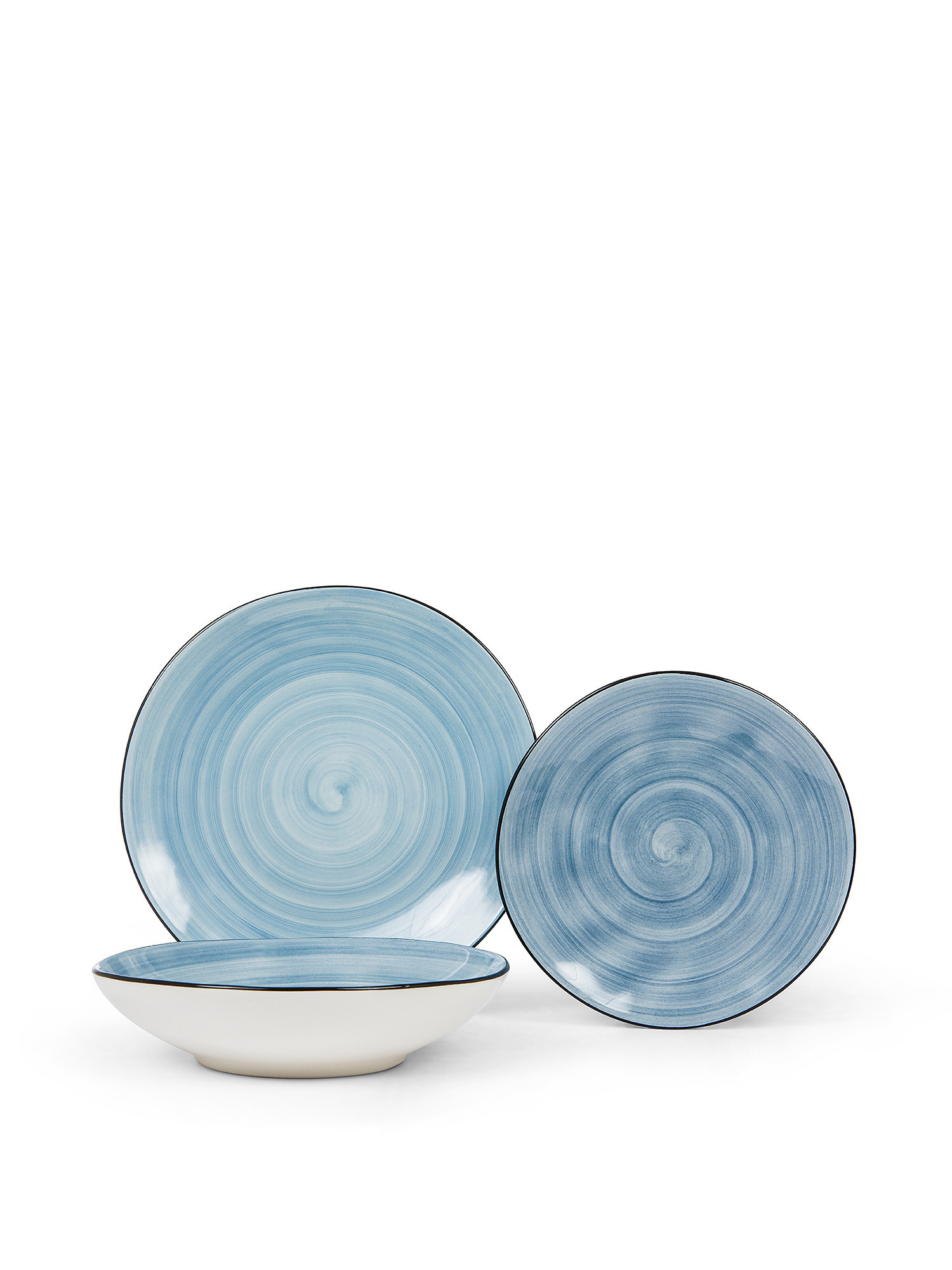 Tokyo stoneware dinner plate, Blue, large image number 2