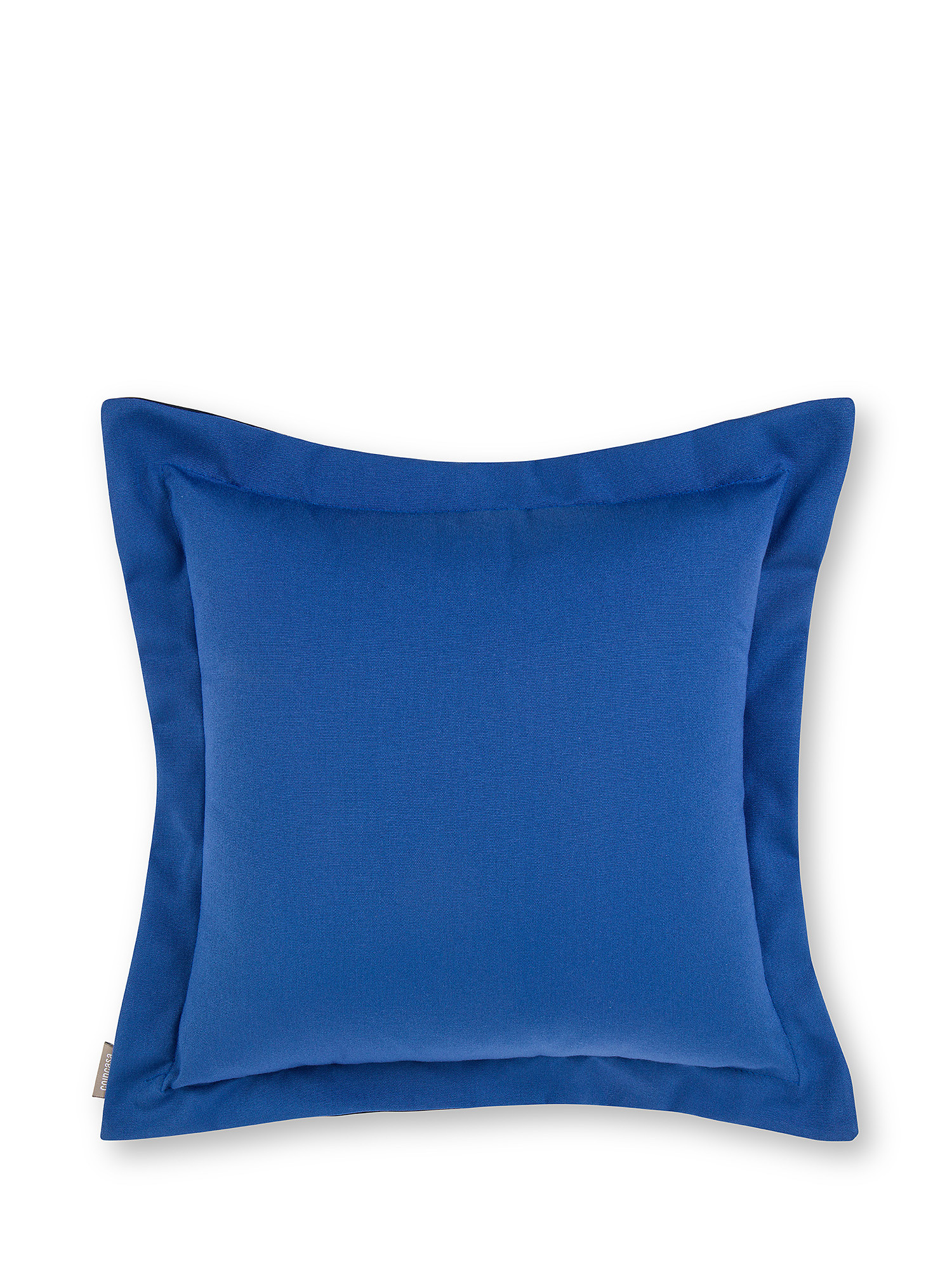 Outdoor cushion in double color fabric 45x45cm, Blue, large image number 0