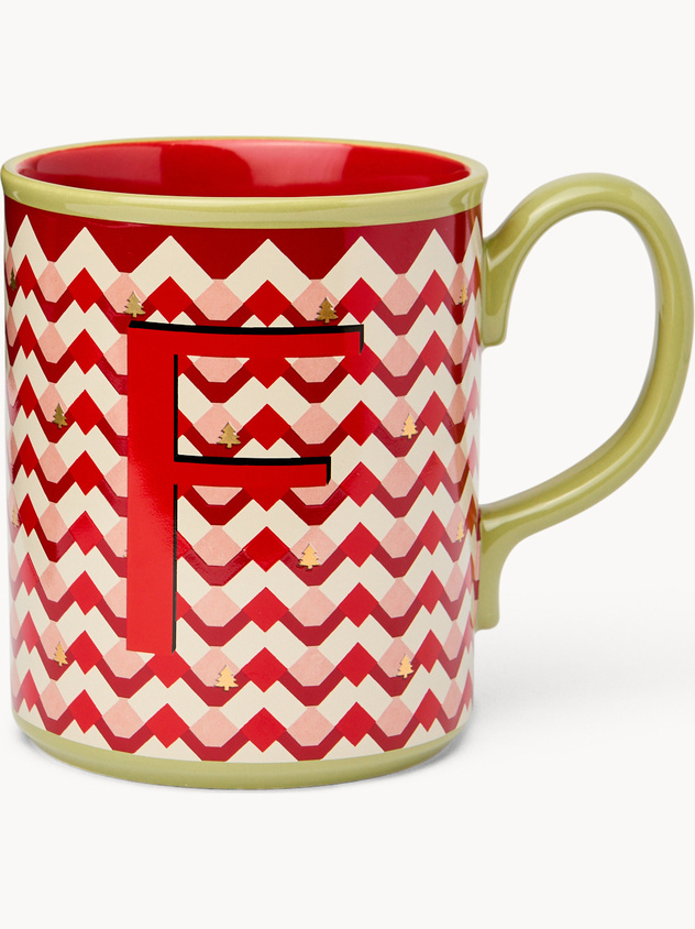Ceramic mug letter F