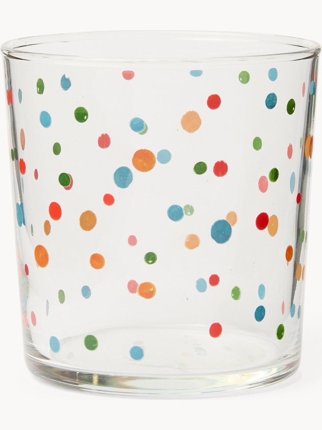 Bicchiere in vetro a pois - Prezzo di lancio