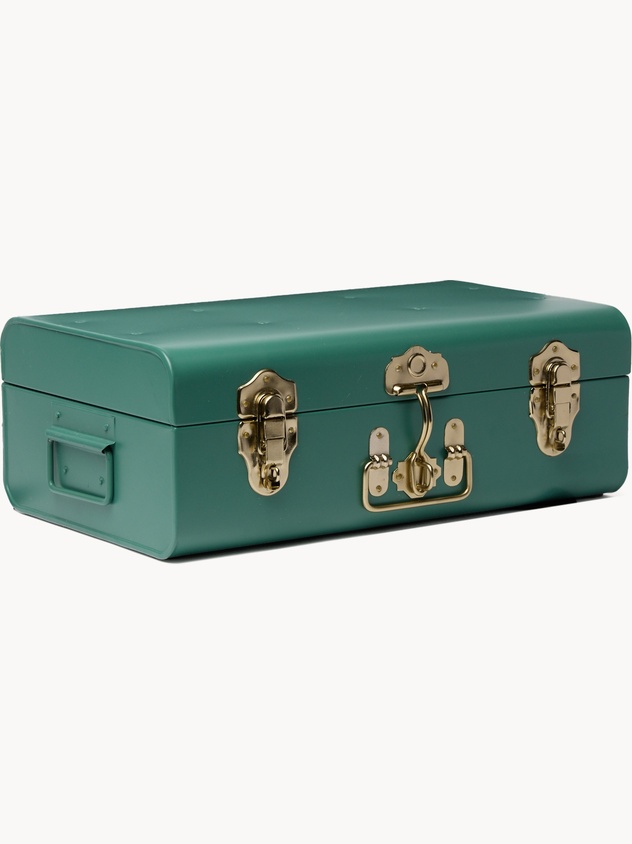 Baule decorativo in acciaio verniciato