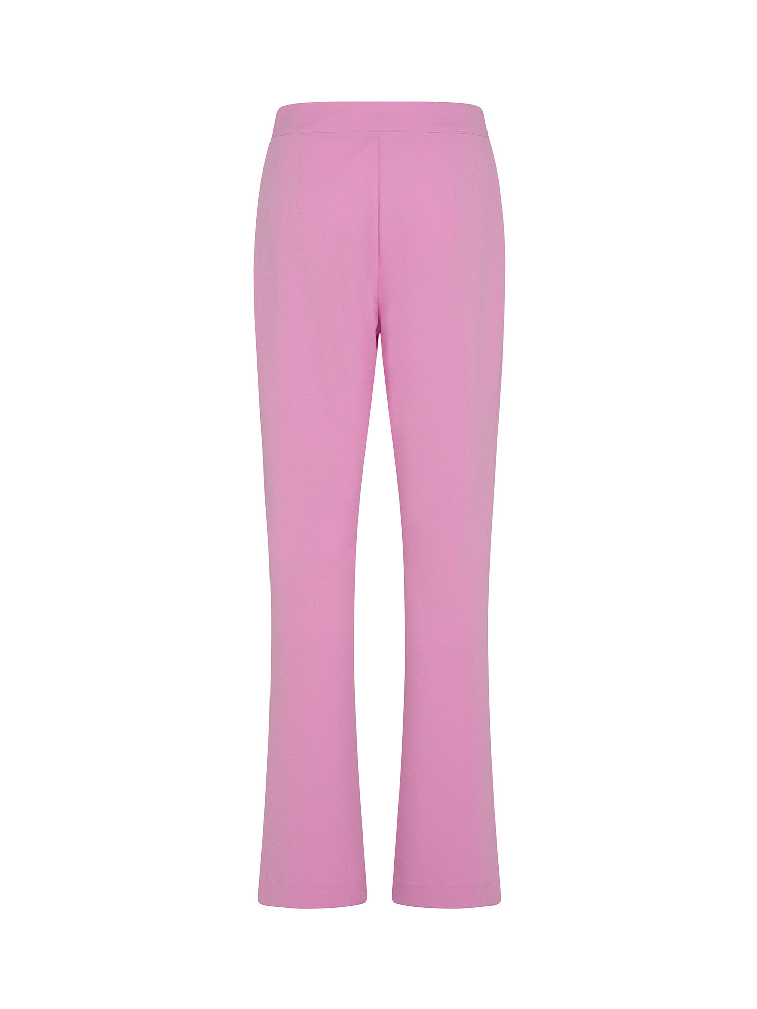 Koan - Crepe trousers with slits, Pink, large image number 1