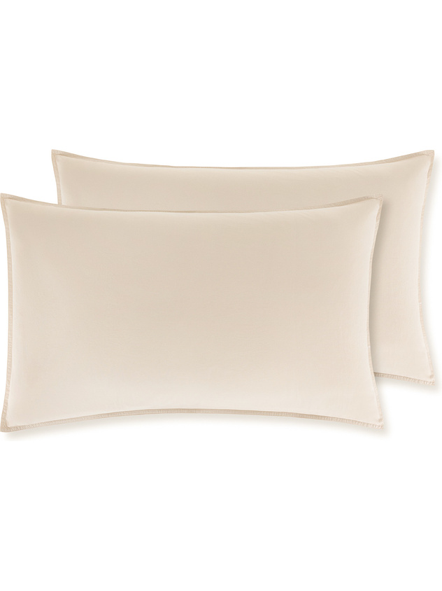 Set of 2 printed cotton percale pillowcases Special Capsule SOCIETY Made in Italy for Coincasa