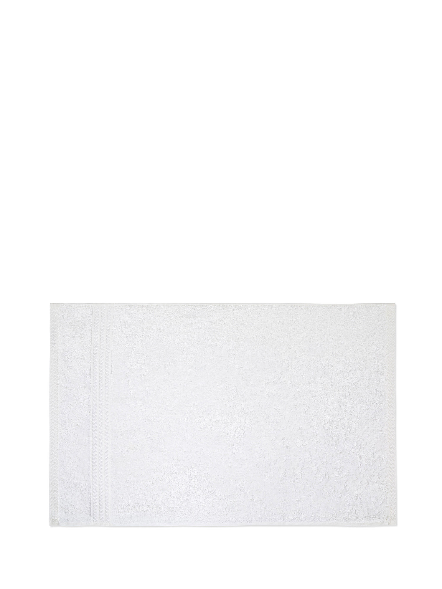 Asciugamano puro cotone tinta unita Zefiro, Bianco, large image number 1