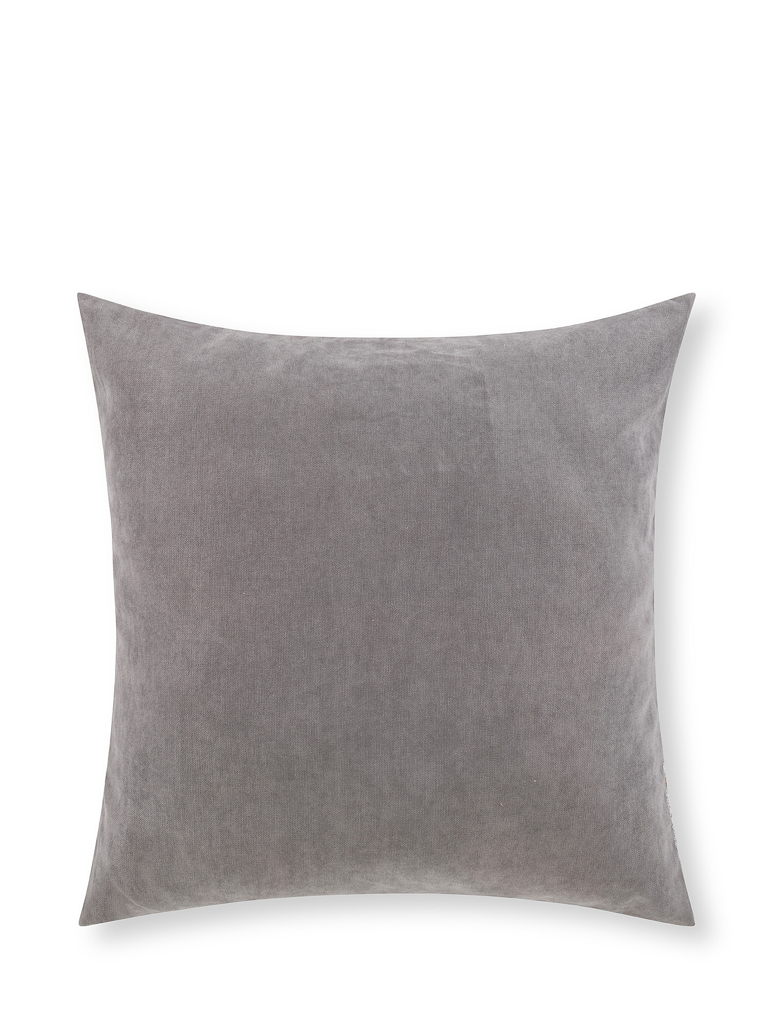 Jacquard cushion with ramage motif 45x45cm, Beige, large image number 1