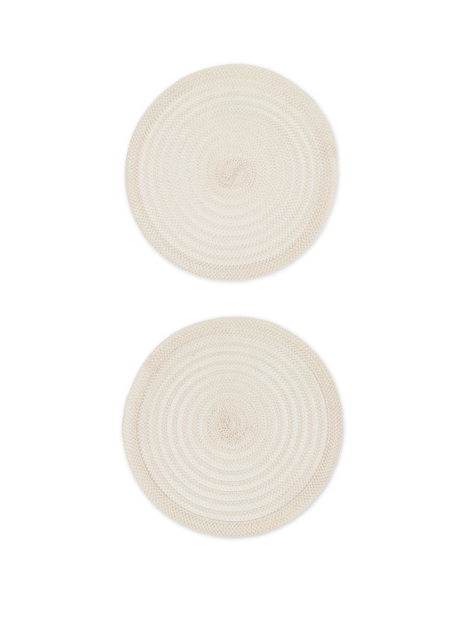 Set of 2 woven placemats, Off White, large image number 0