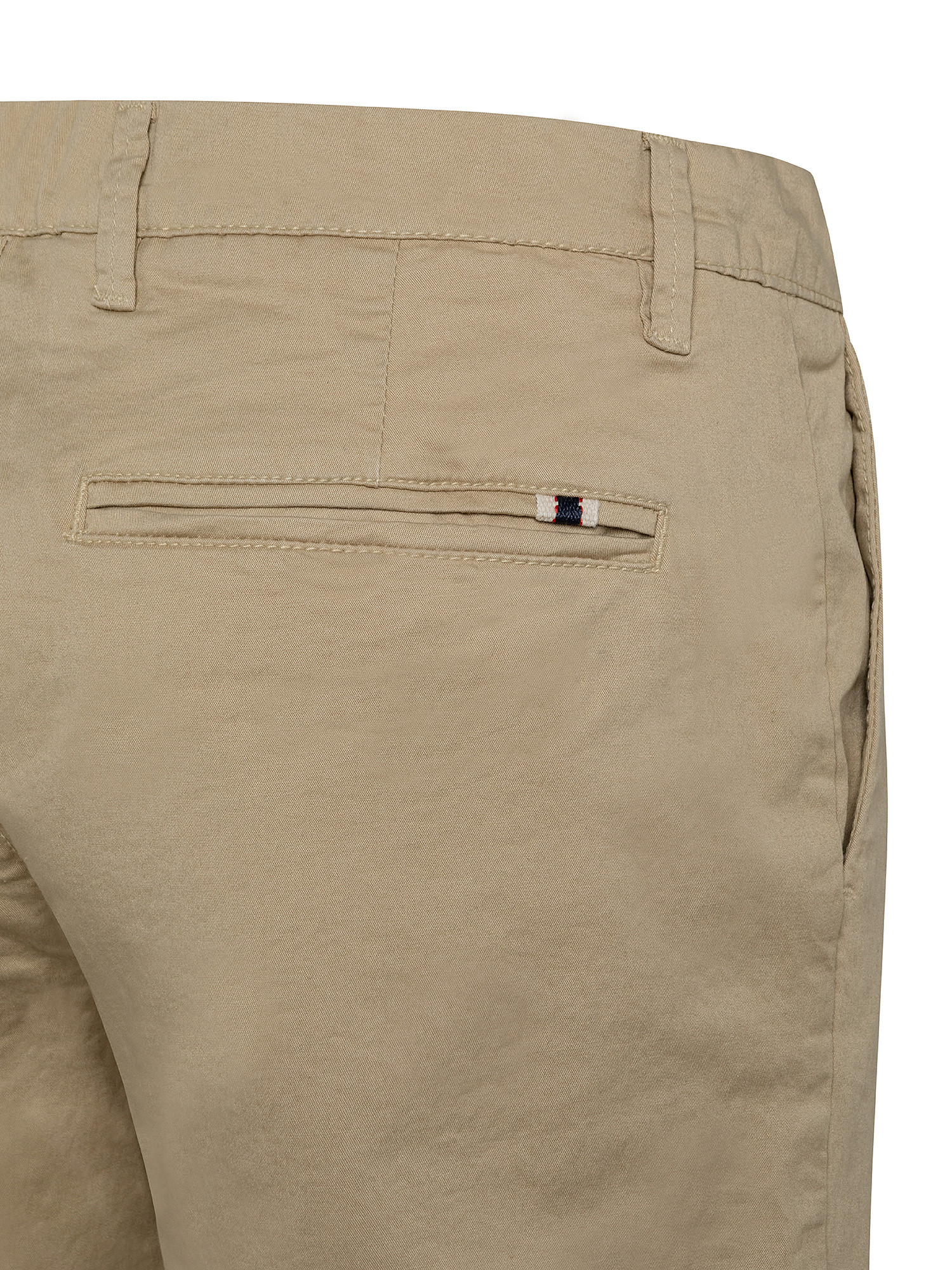 Pantalone chinos cotone stretch, Beige, large