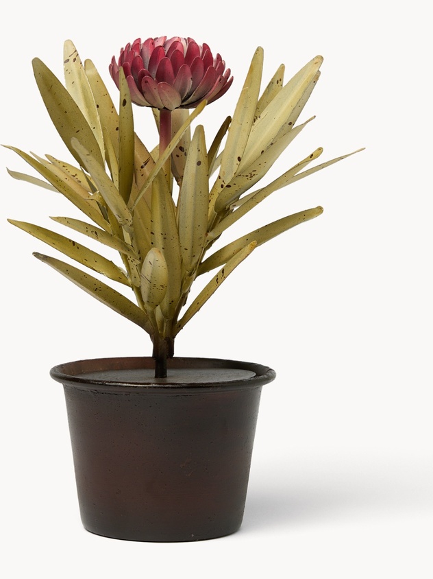 Soprammobile in ferro a forma di fiore