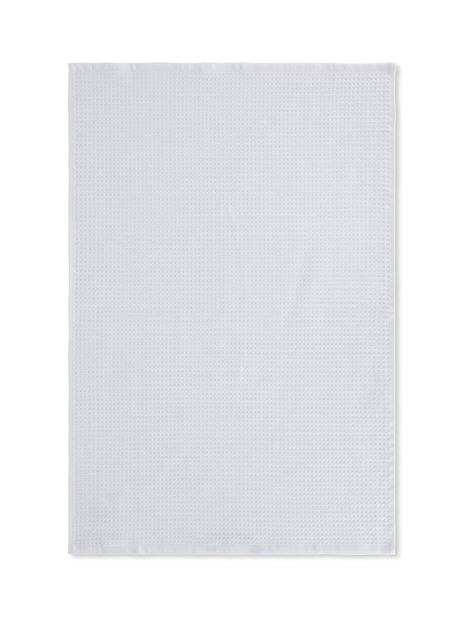 Set of 3 plain color cotton pique tea towels, Beige, large image number 2