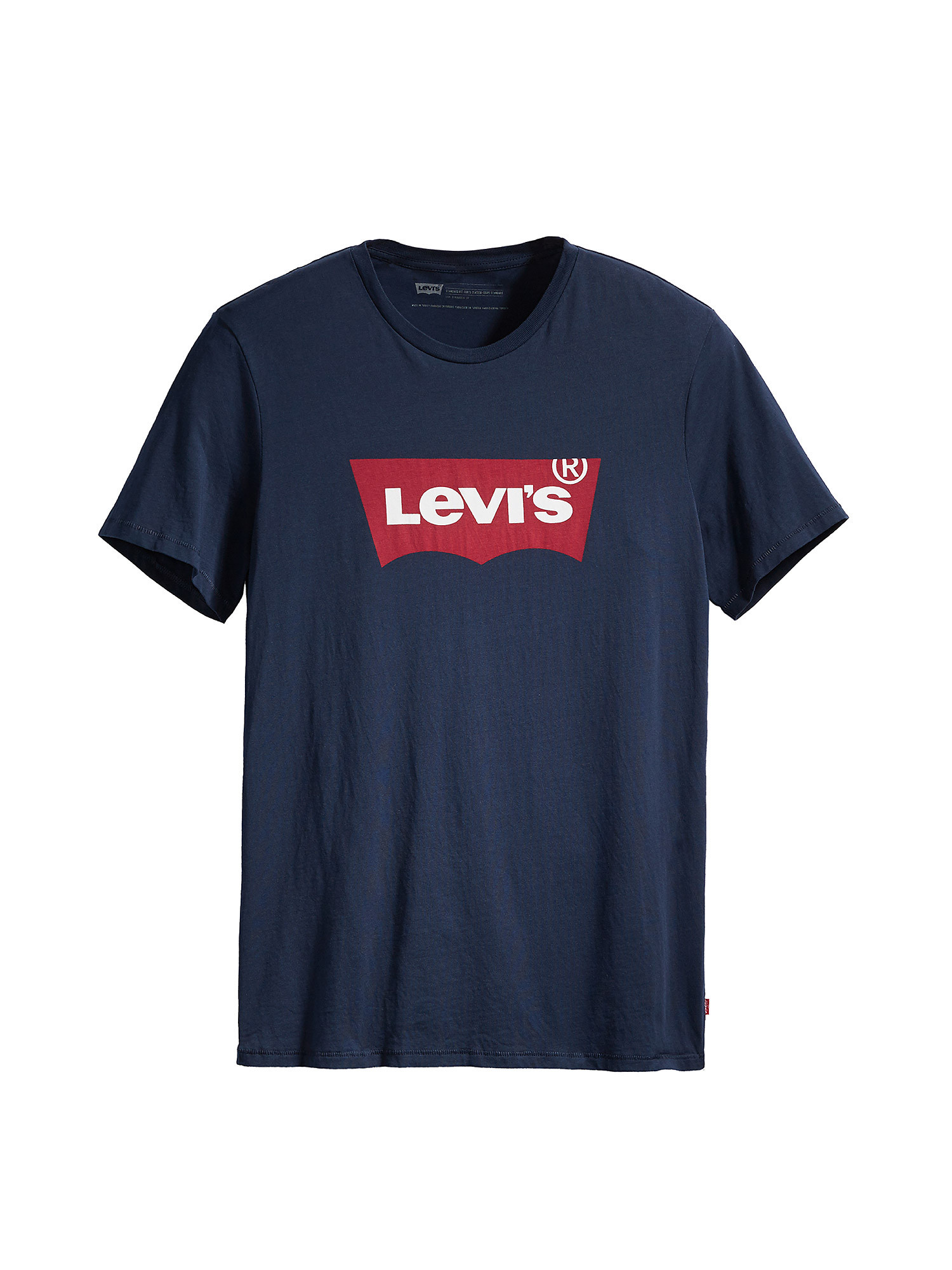 T-shirt manica corta con logo Batwing, Blu, large