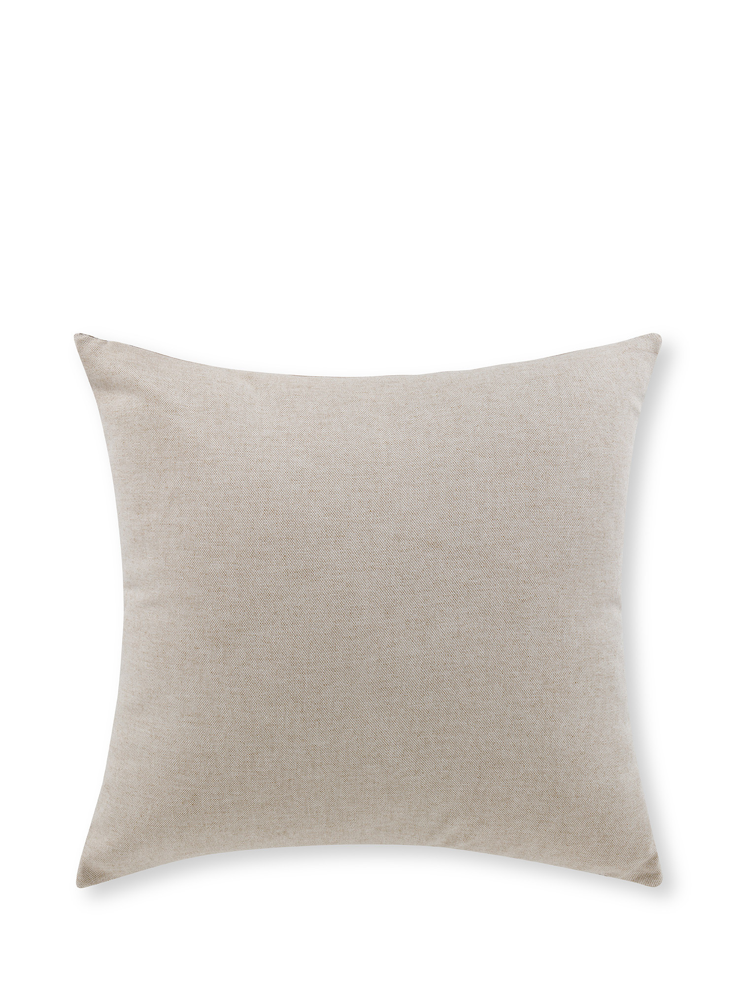 Cushion in jacquard fabric with silver relief pattern 45x45 cm, Silver Grey, large image number 1