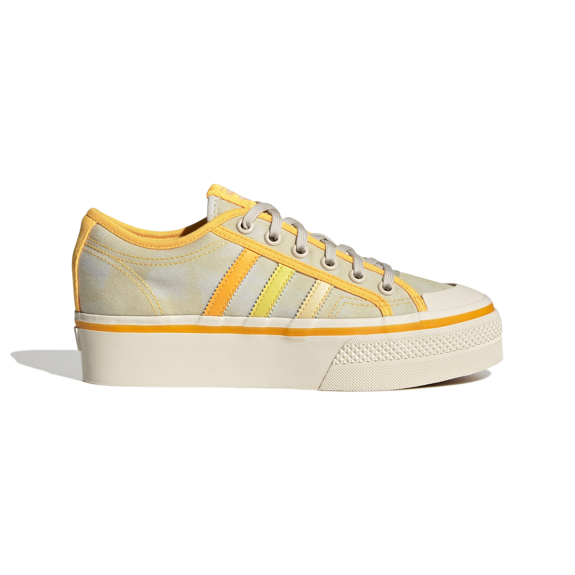 Adidas - Nizza Platform Shoes, Yellow, large image number 0