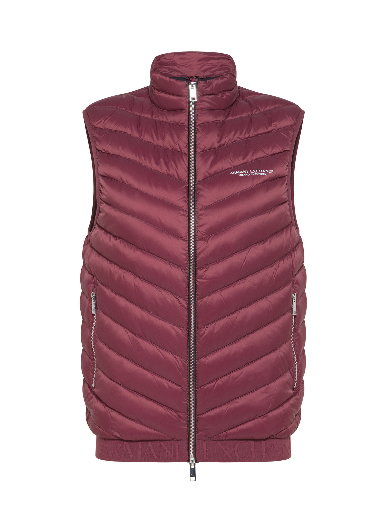 Armani Exchange - Padded sleeveless down jacket, Red Bordeaux, large image number 0