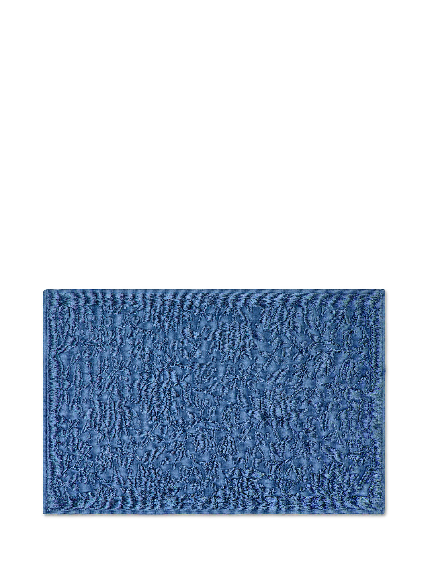 Zefiro solid color cotton shower mat, Light Blue, large image number 0