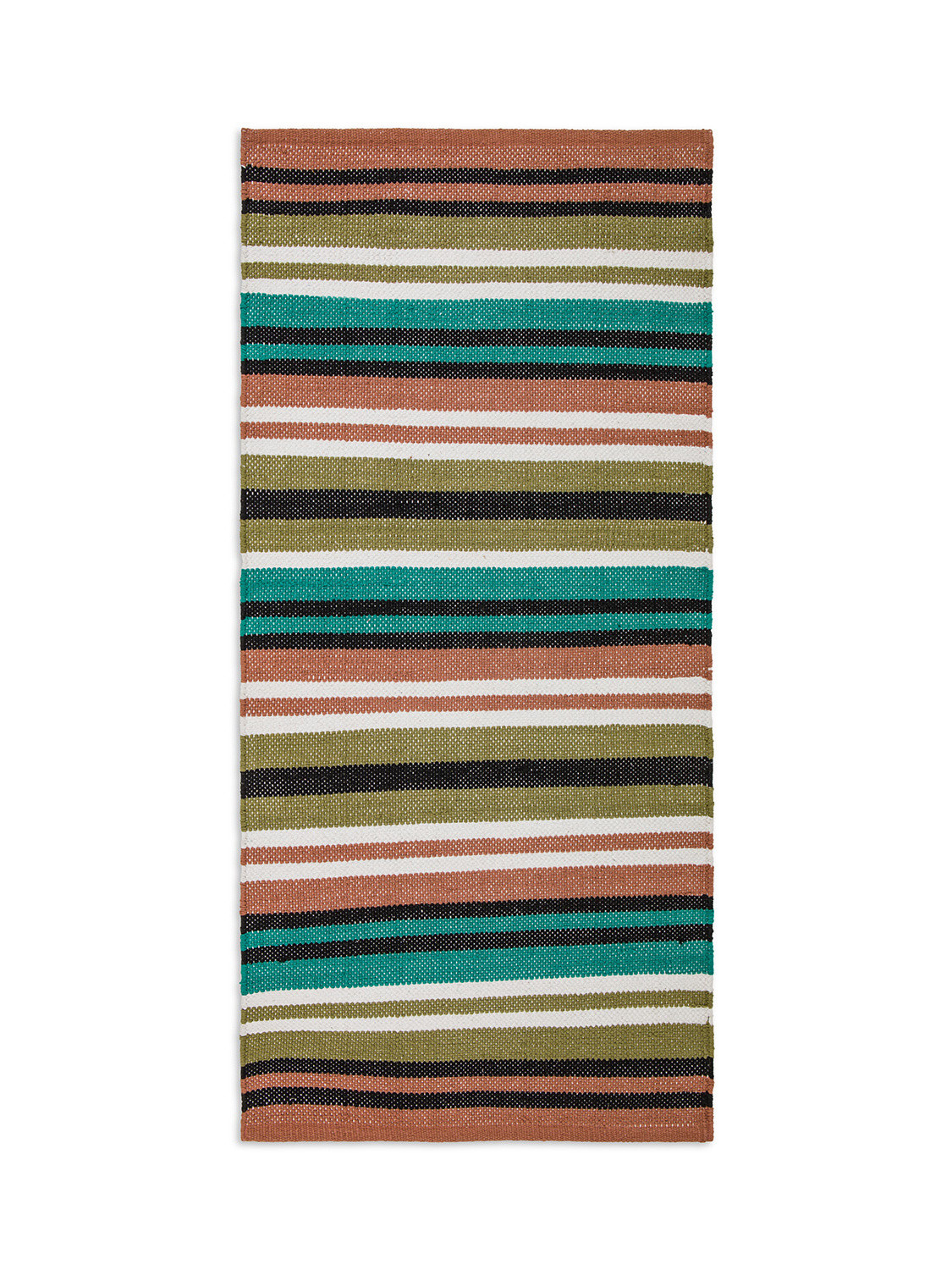 Striped cotton kitchen rug, Multicolor, large image number 0