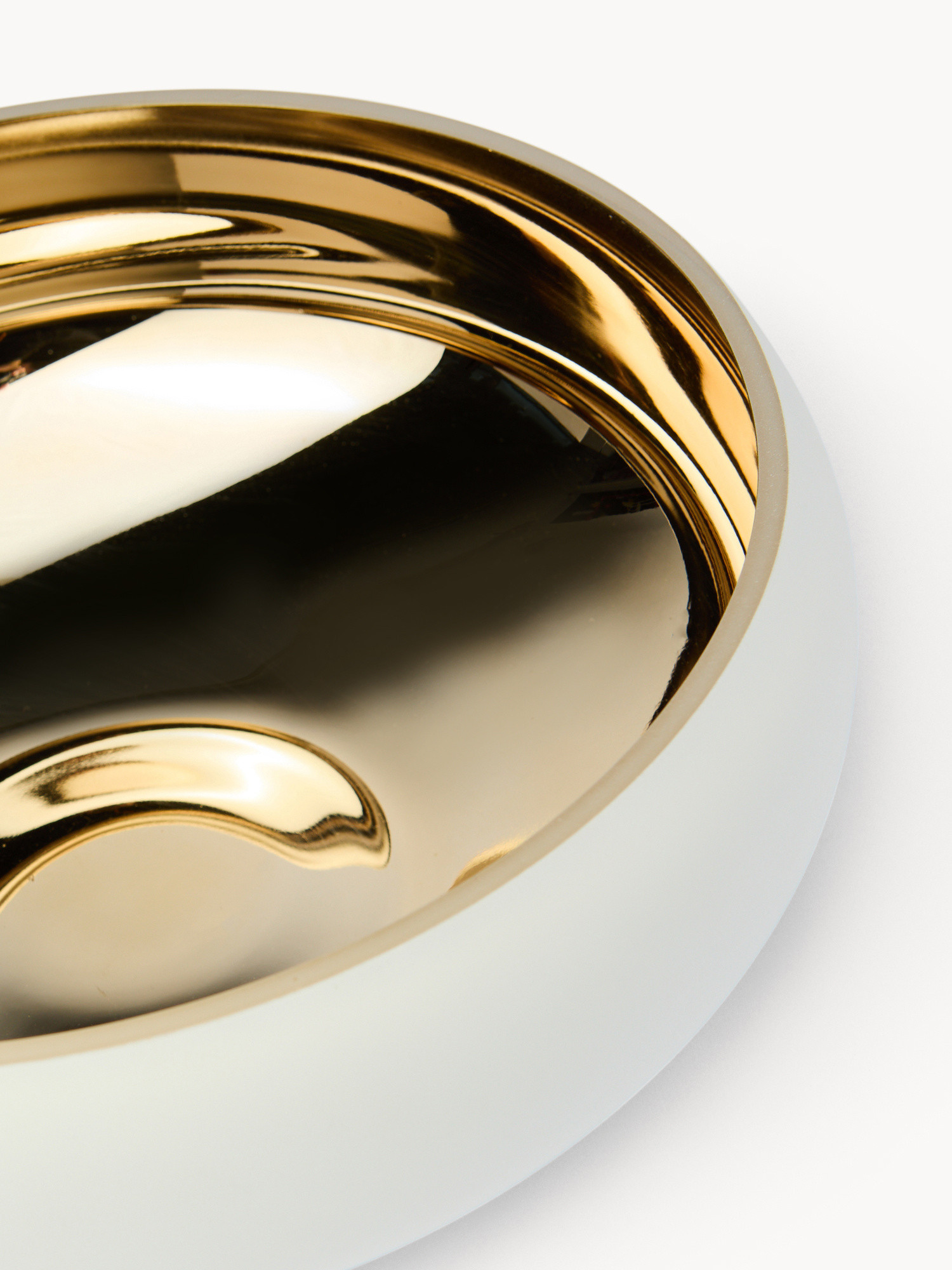 Frosted glass centerpiece, Black, large image number 1