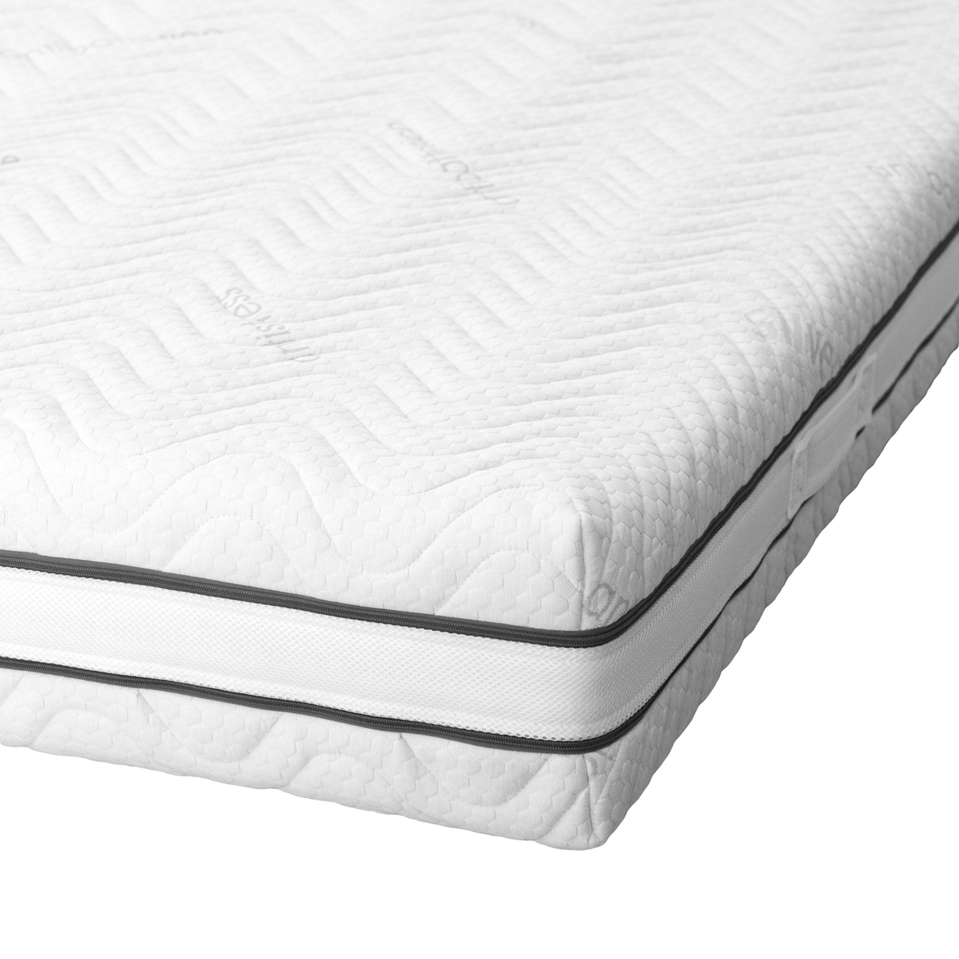 Two-season mattress with removable cover, White, large image number 2