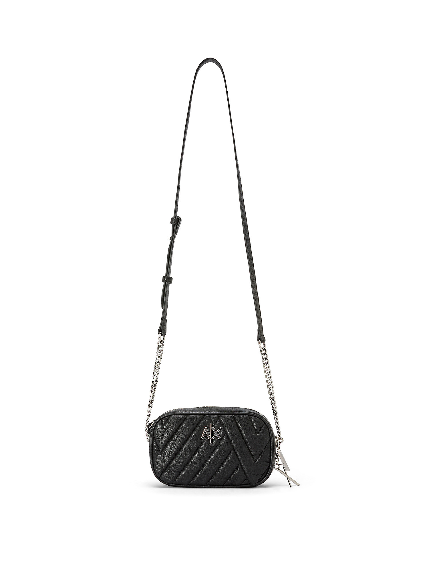 Armani Exchange - Clutch bag with shoulder strap, Black, large image number 0
