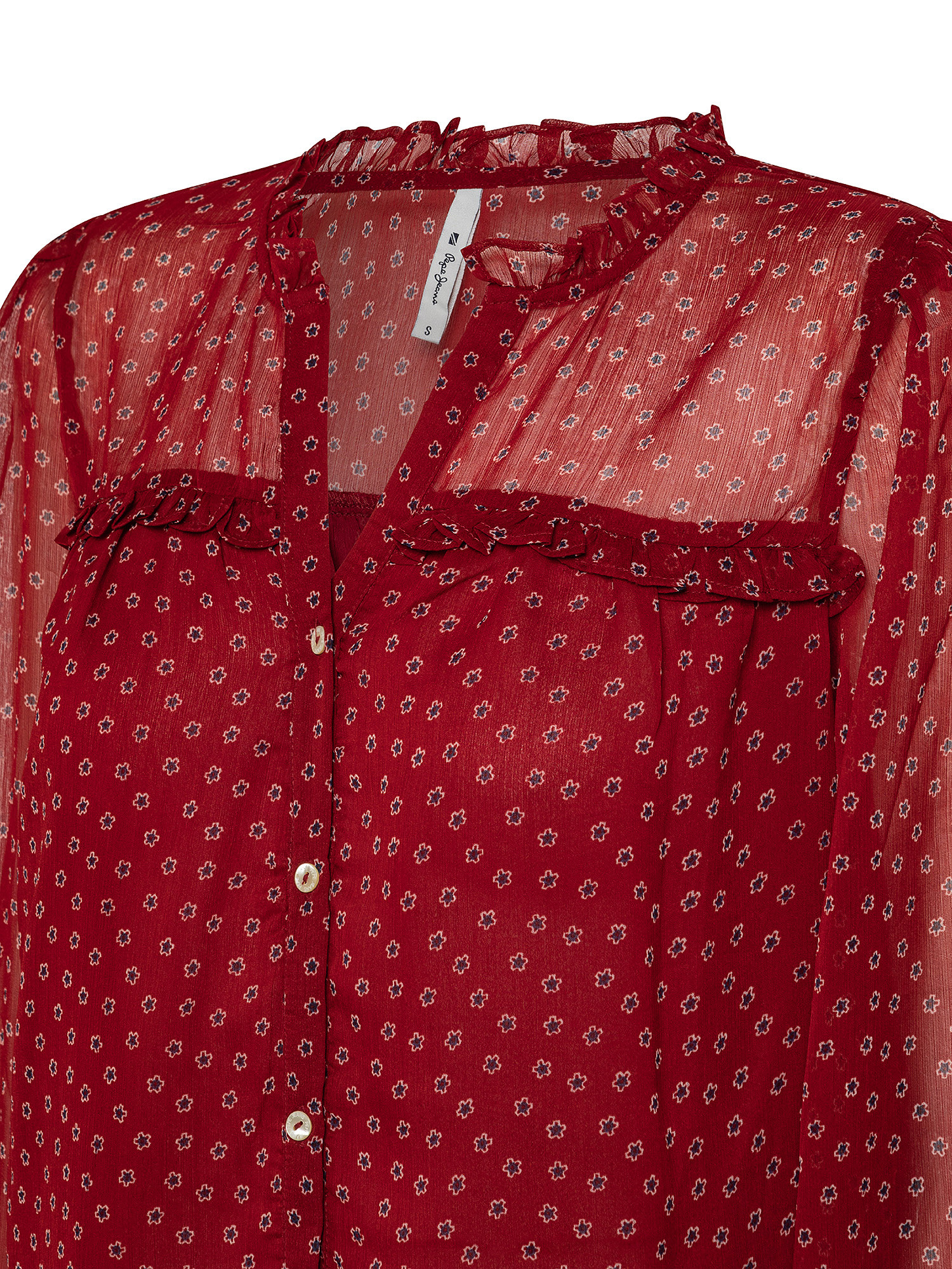 Nala blouse with floral print, Red, large image number 2