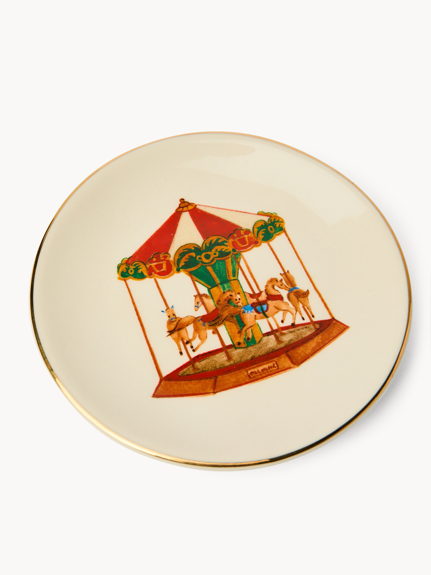 Decorated stoneware bread plates, Multicolor, large image number 2