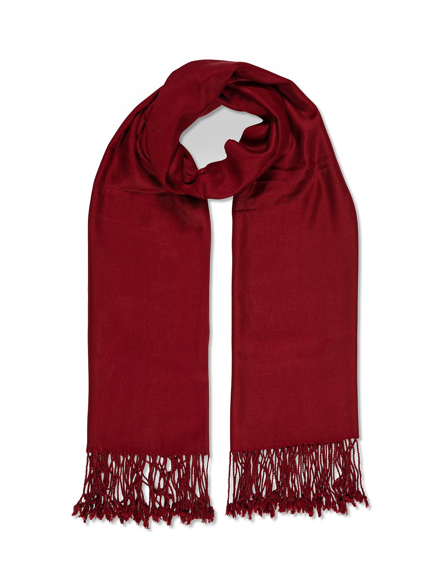 Pashmina in satin, Rosso, large image number 0