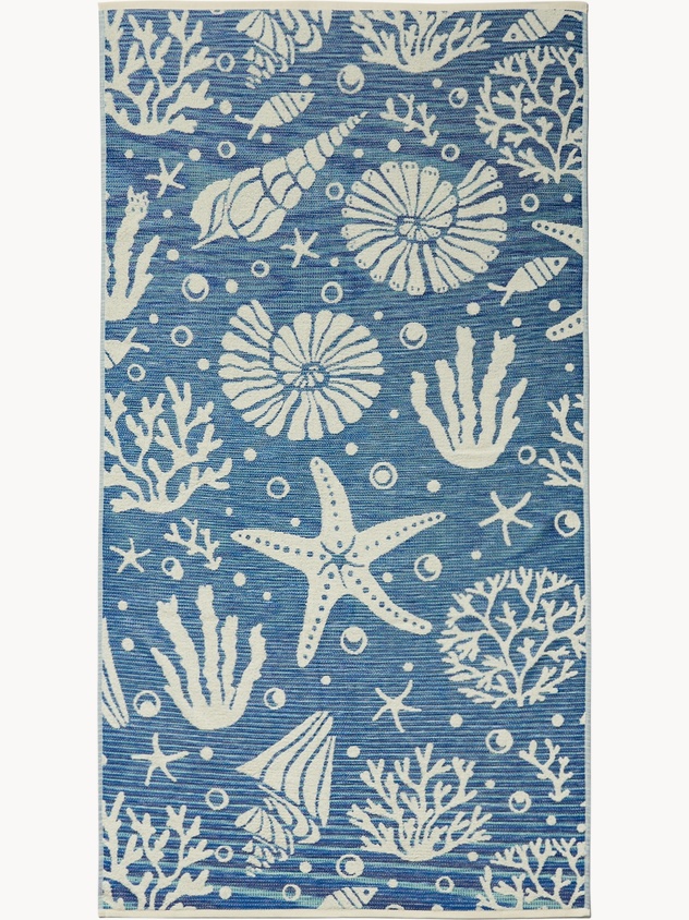 Reversible yarn-dyed cotton beach towel - Introductory price