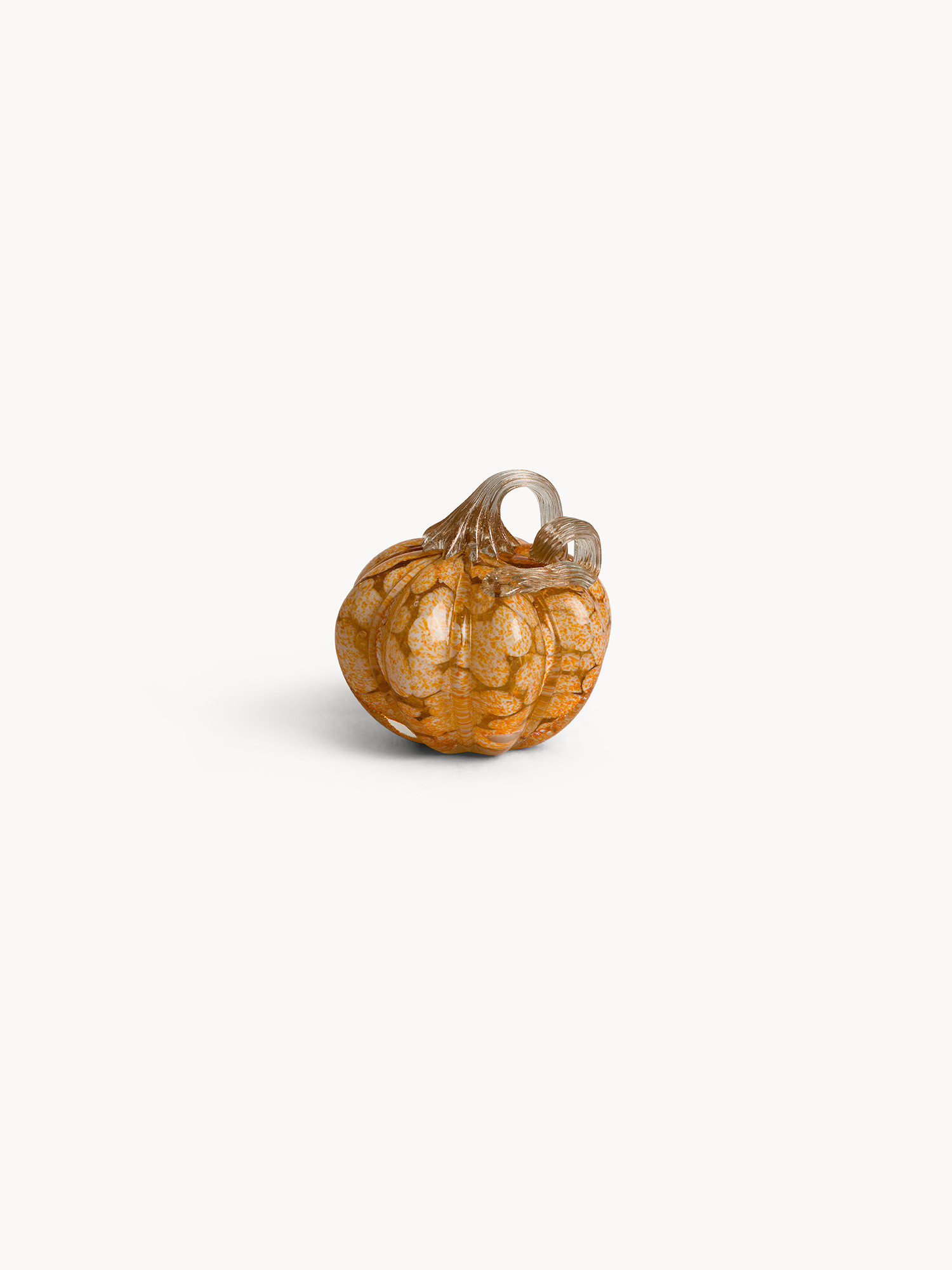 Colored glass pumpkin, Orange, large image number 0