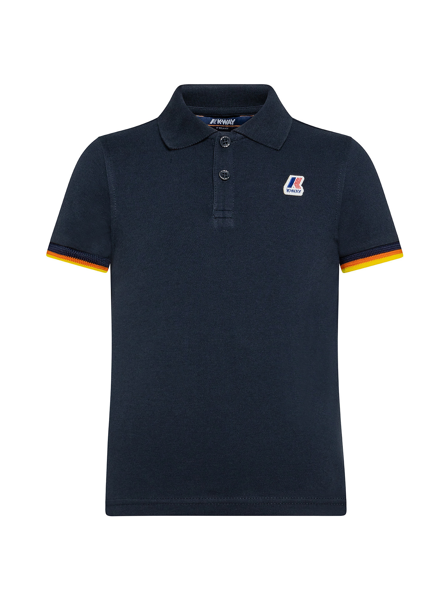 Polo bambino slim fit, Blu, large image number 0