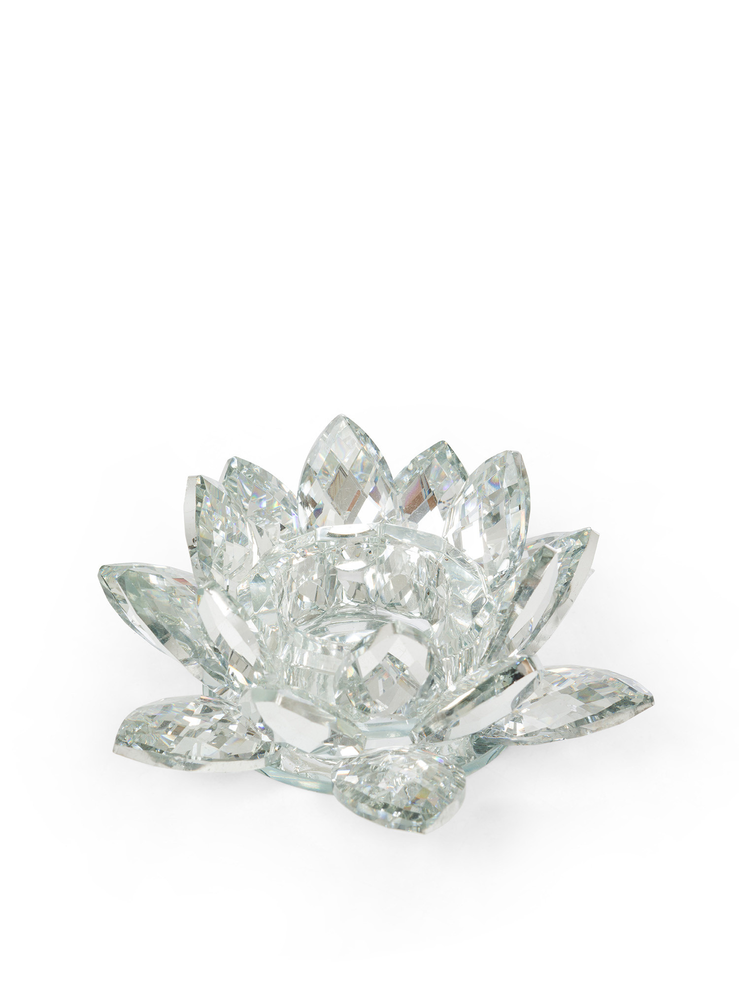 Glass candle holder, Transparent, large image number 1