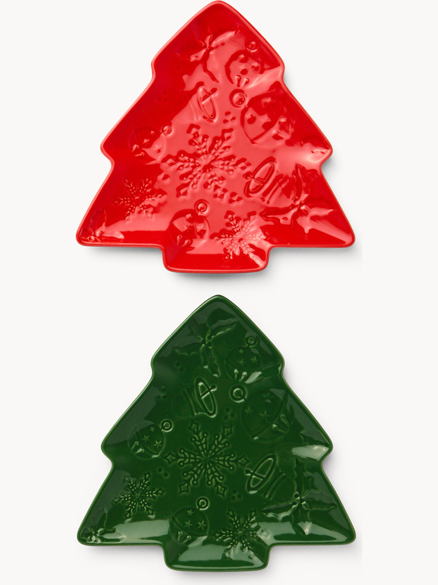 Porcelain tree-shaped saucer