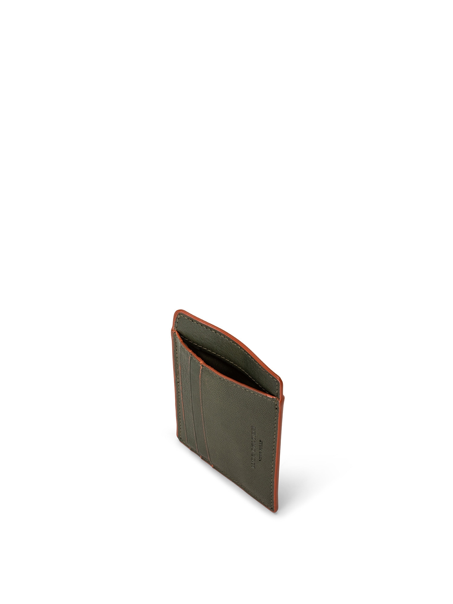 Genuine leather card holder, Dark Green, large image number 2