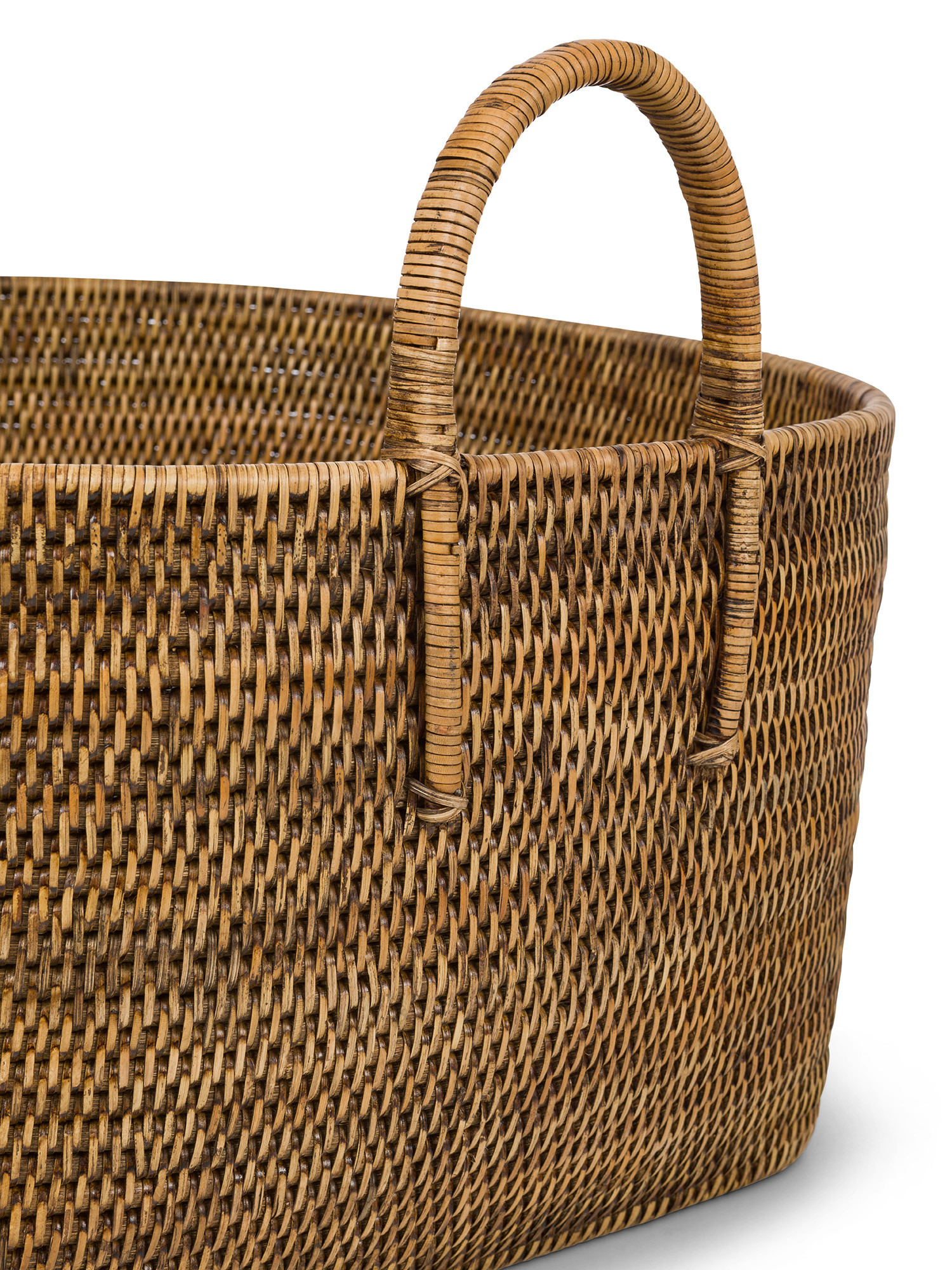 Handmade jute basket, Natural, large image number 1