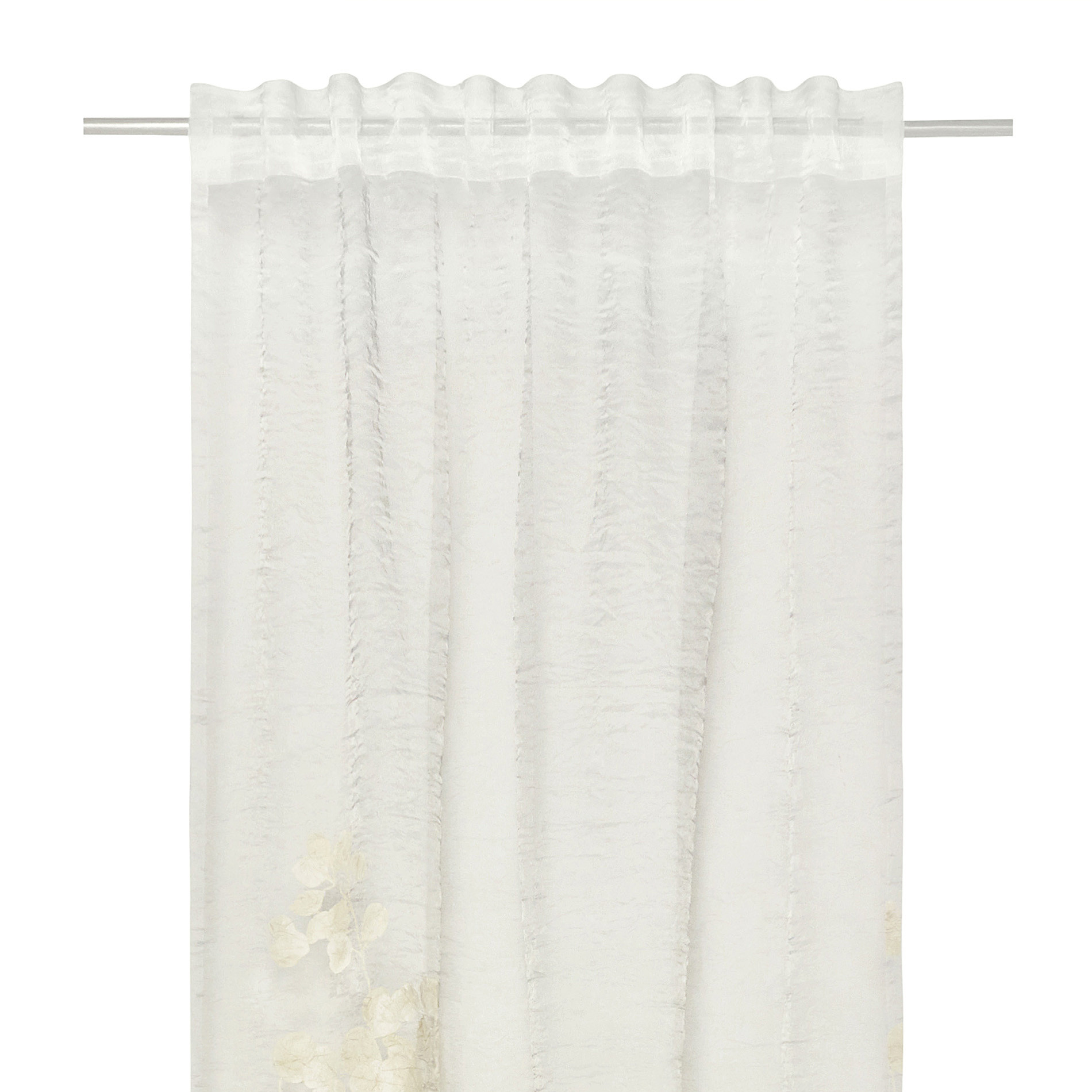 Devore Curtain, White Ivory, large image number 2