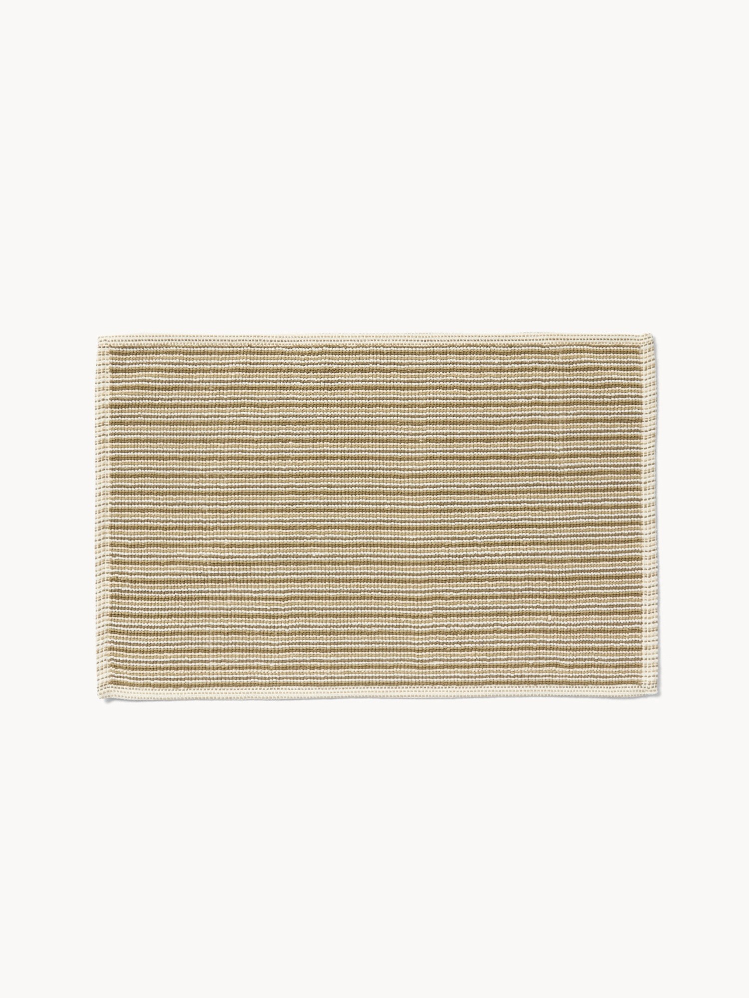 Tappeto bagno millerighe in cotone - Prezzo di lancio, Verde, large image number 0