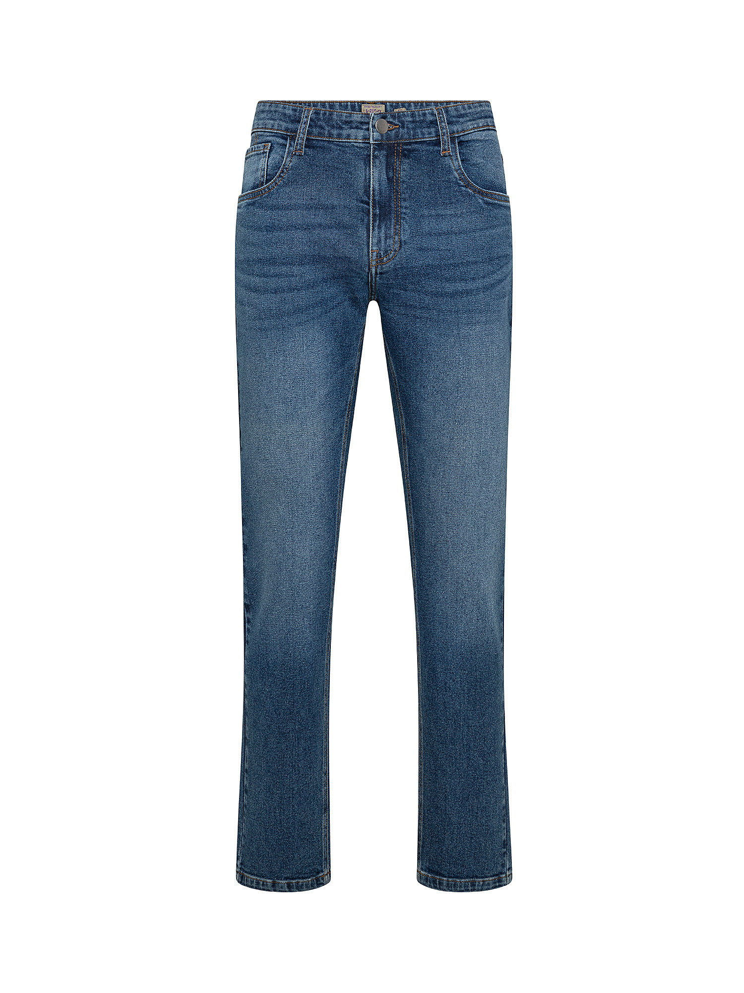 Five pocket jeans, Dark Blue, large image number 0