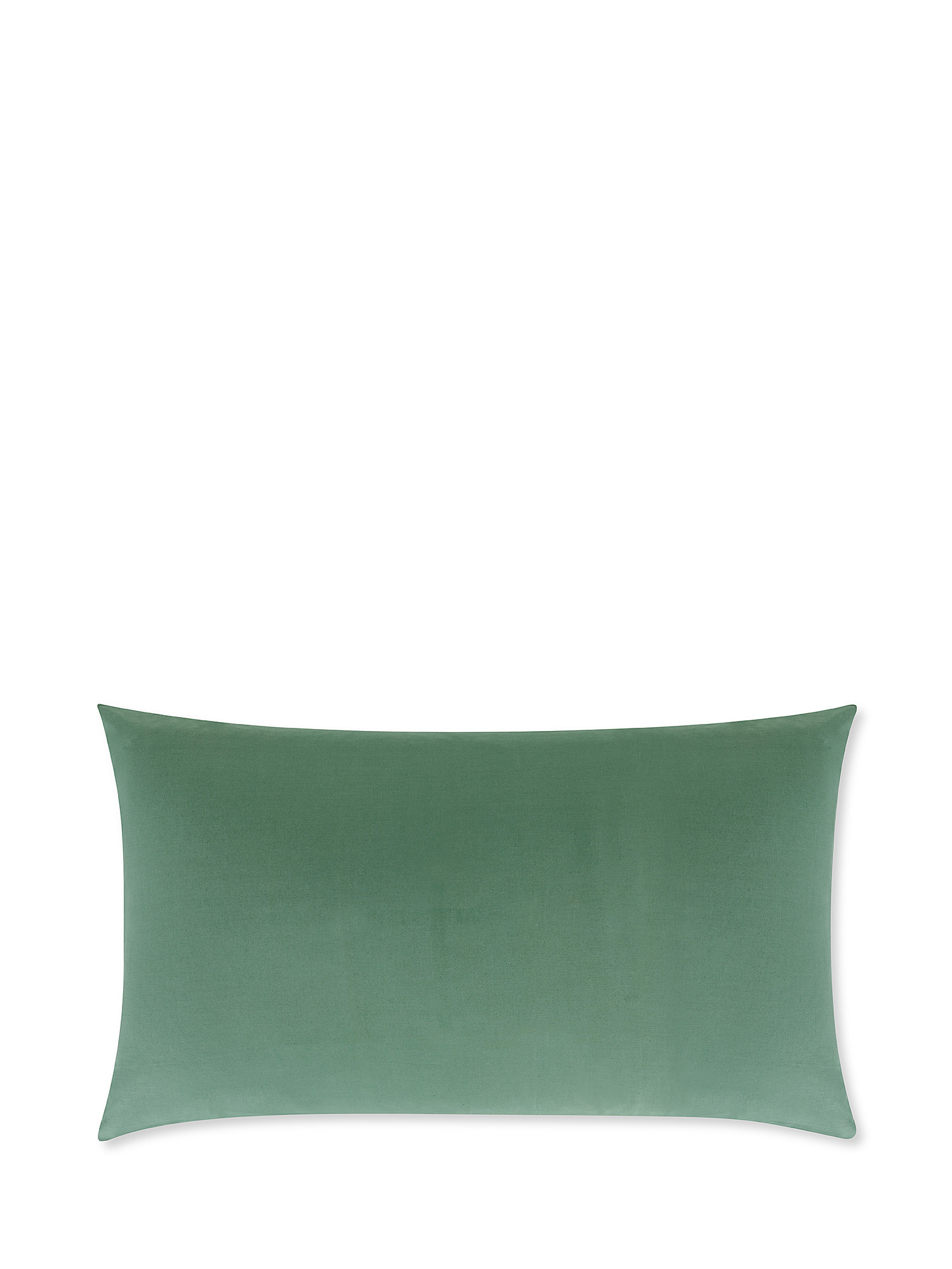 Solid color 100% cotton pillowcase, Green, large image number 0