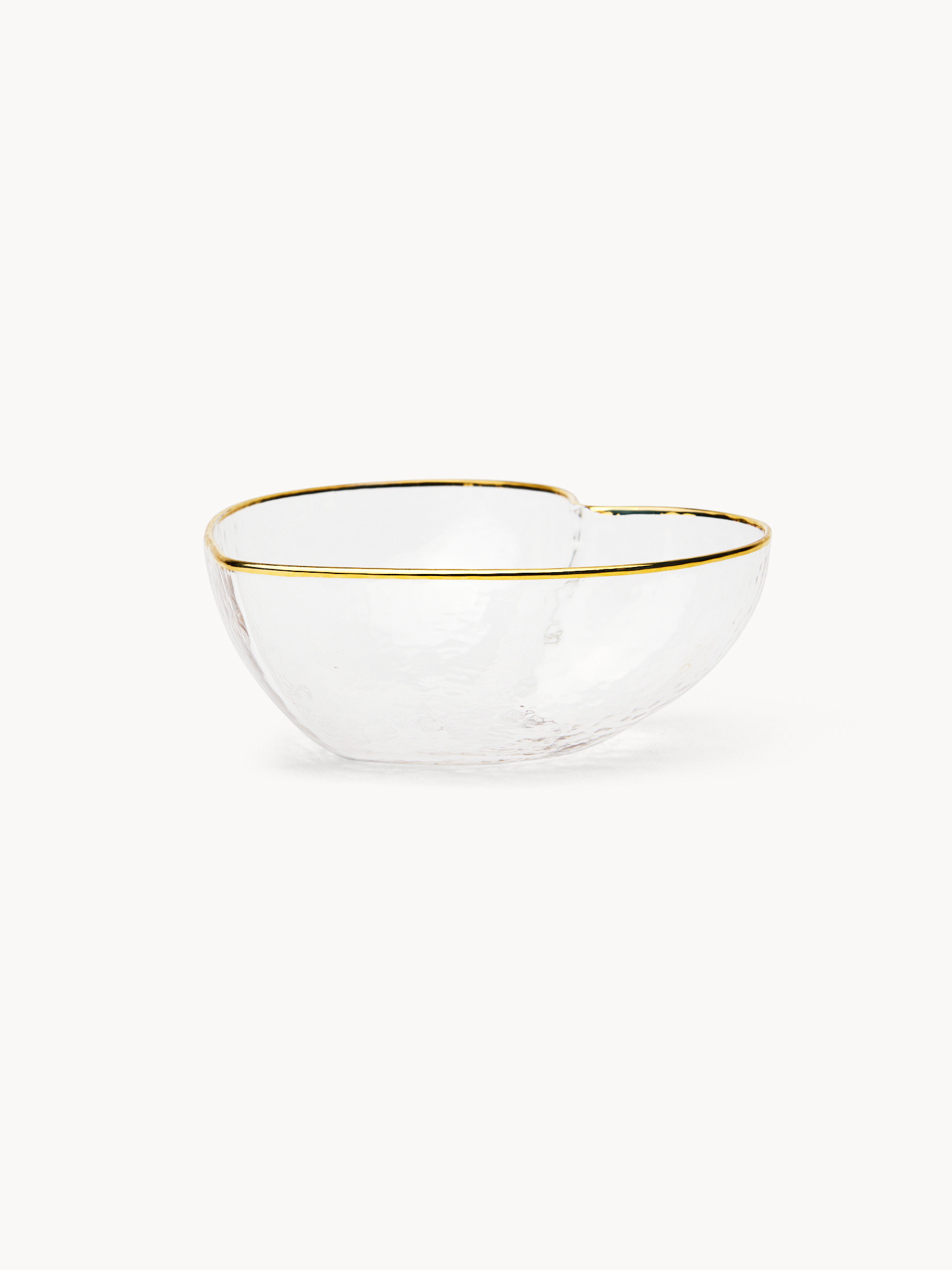 Heart-shaped glass bowl, Transparent, large image number 0