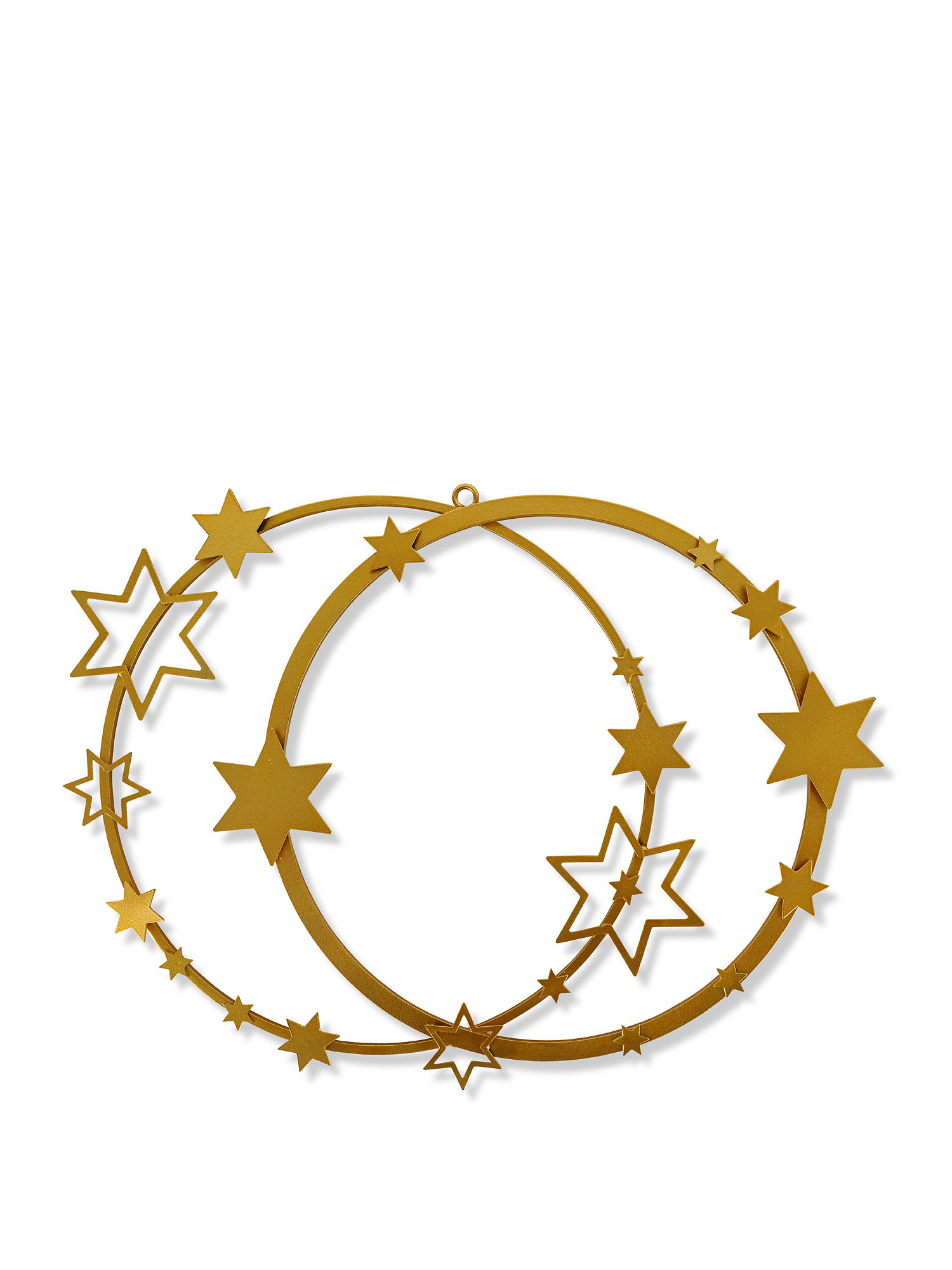 Decorazione ferro con stelle, Oro, large image number 0