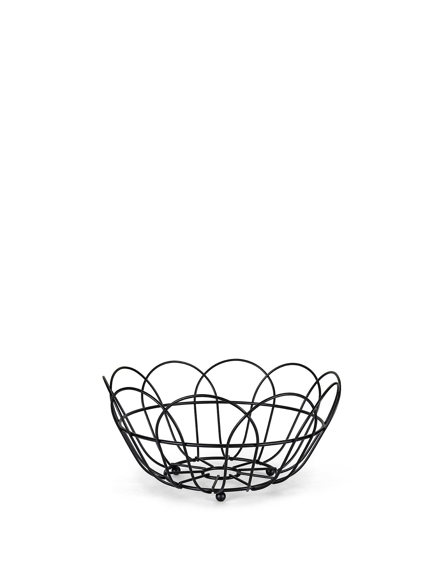 Fruit basket black thread, Black, large image number 0