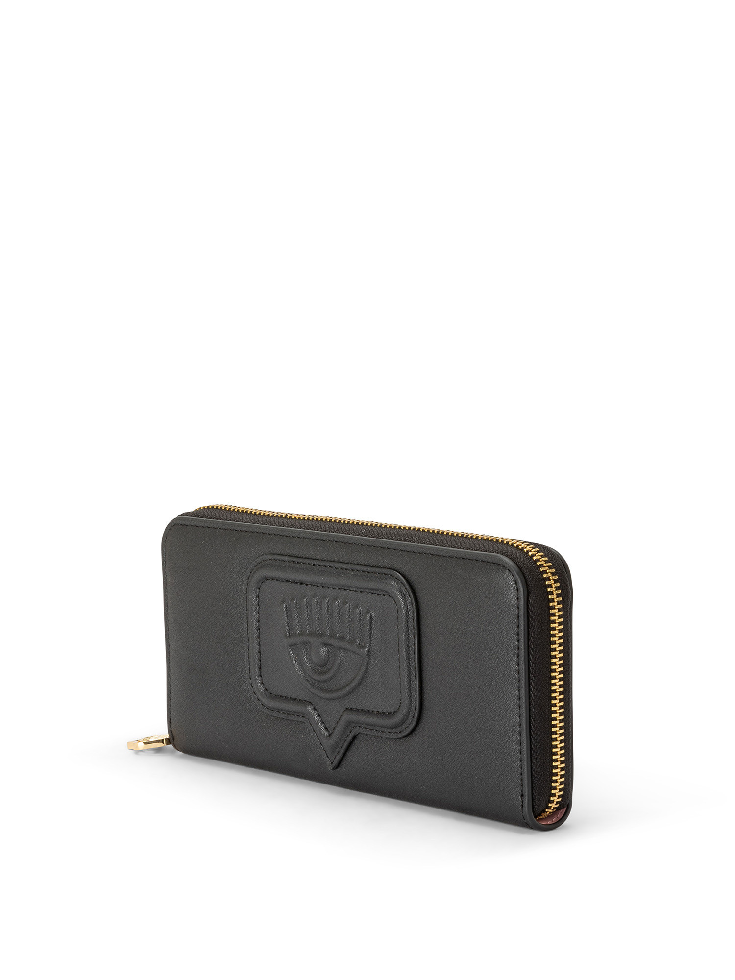 Wallet in faux leather, Black, large image number 1