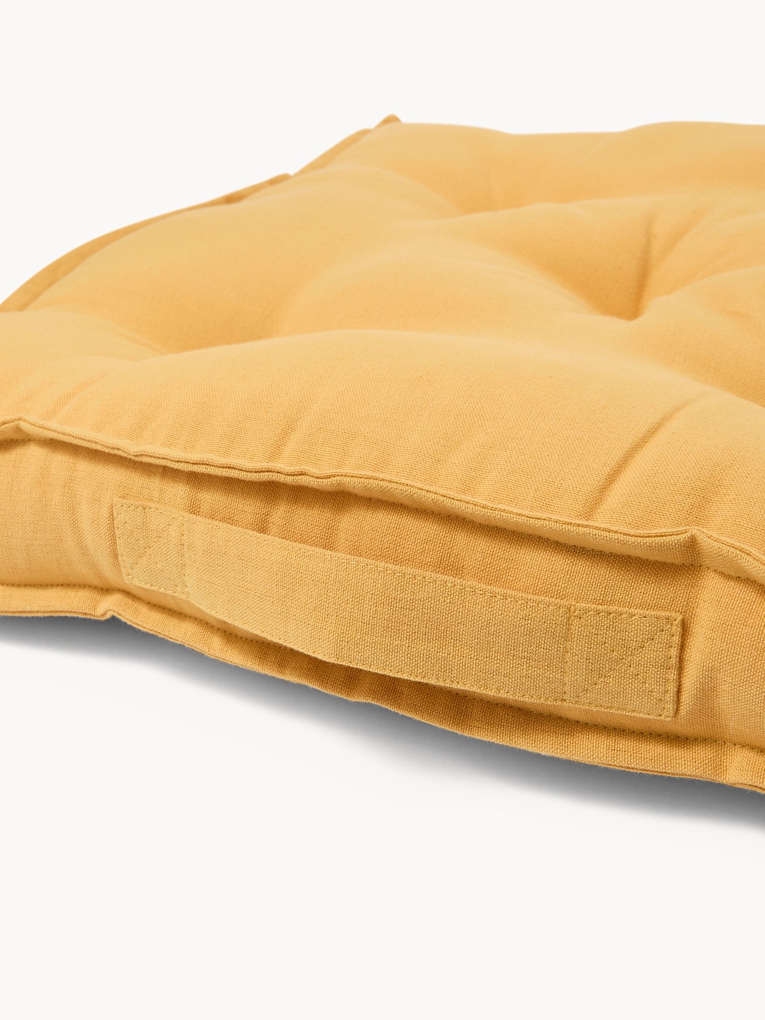 Cuscino a materasso puro cotone tinta unita - Prezzo di lancio, Giallo, large image number 1