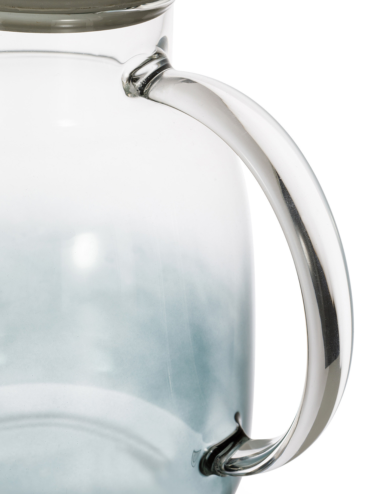 Smoked effect glass carafe, Grey, large image number 1