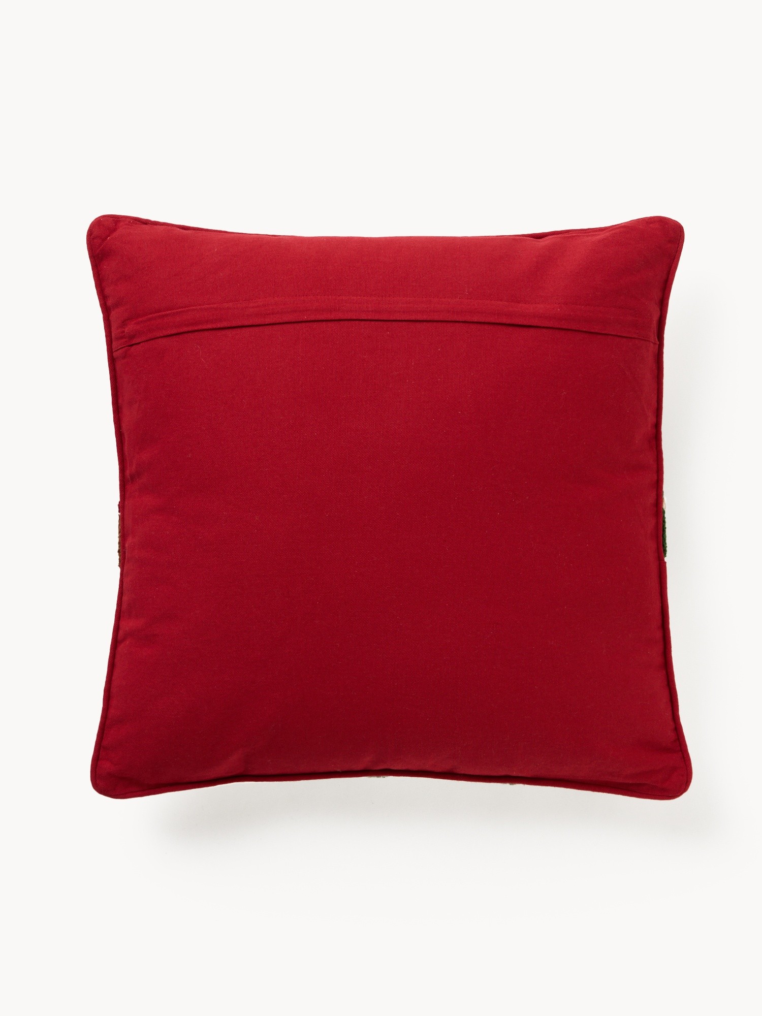 Cushion with Christmas cottage embroidery 45x45cm, Multicolor, large image number 1