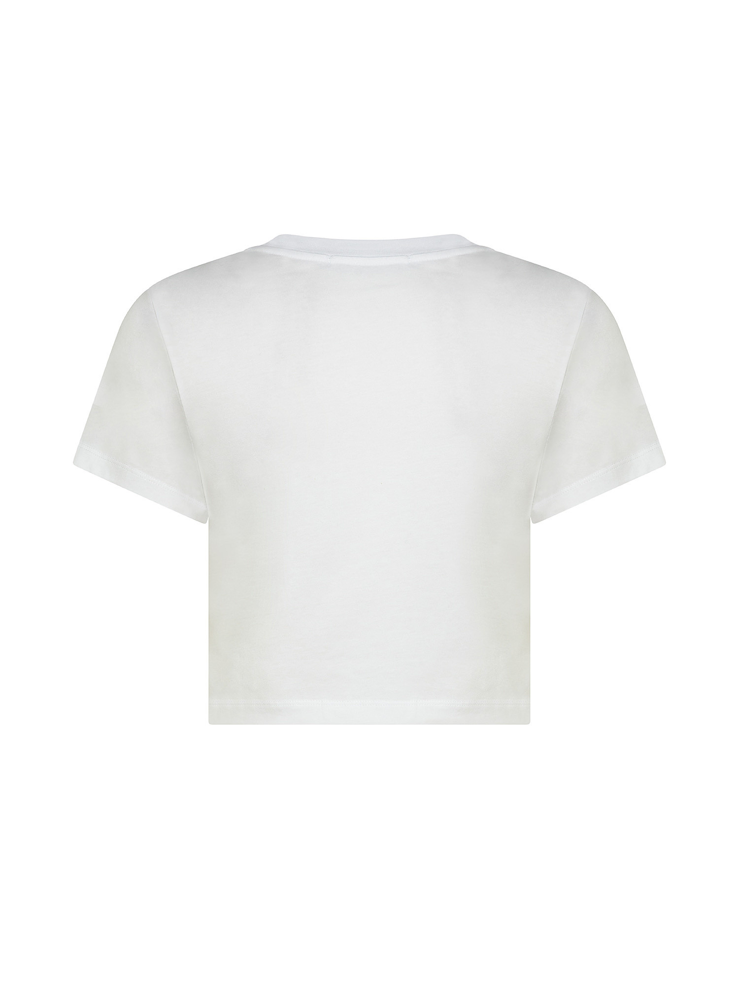 Crop-top with logo, White, large image number 1