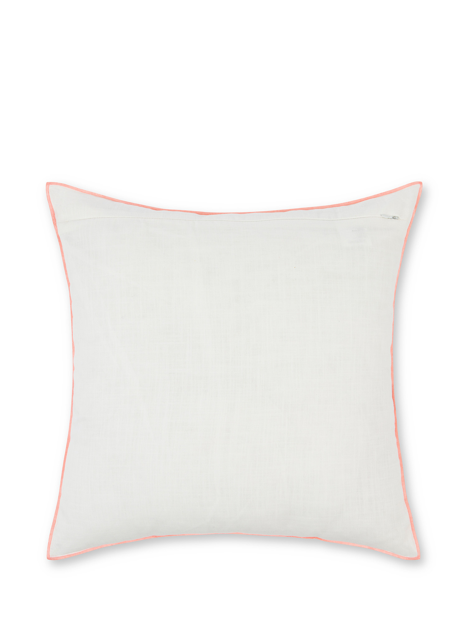 Cotton cushion with embroidery 45x45cm, Pink, large image number 1