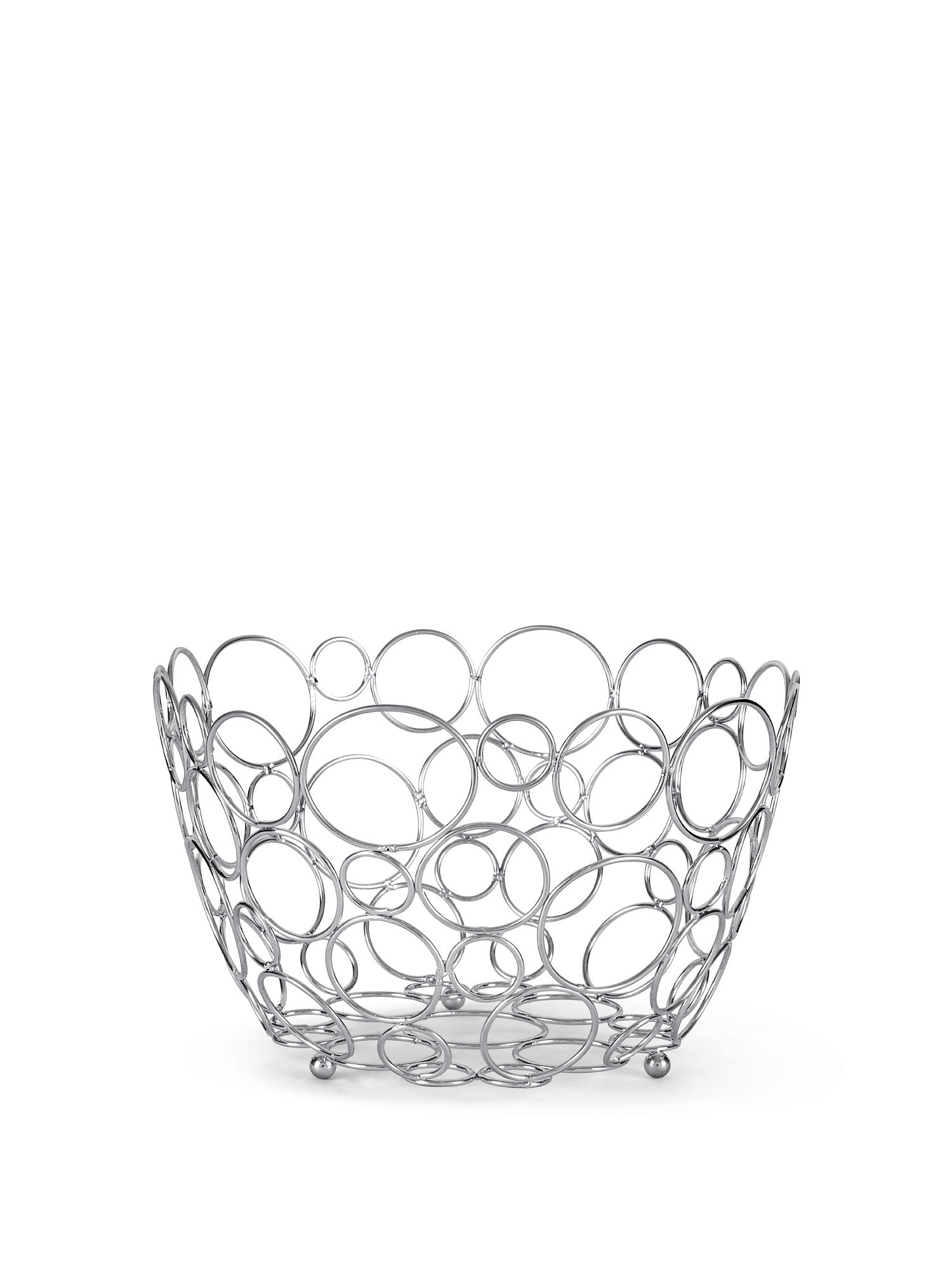 Steel wire fruit basket, Silver Grey, large image number 0