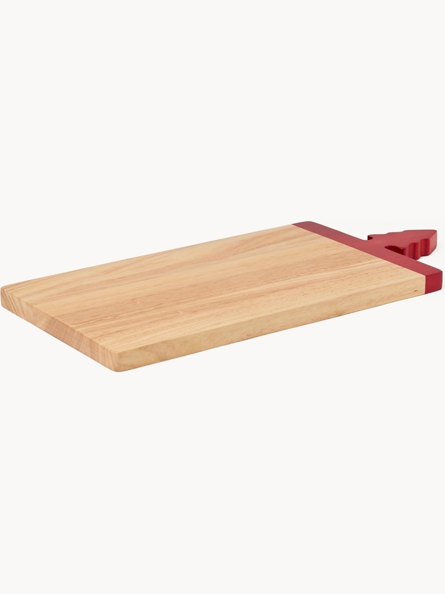 Tagliere in legno con manico a forma di albero di Natale