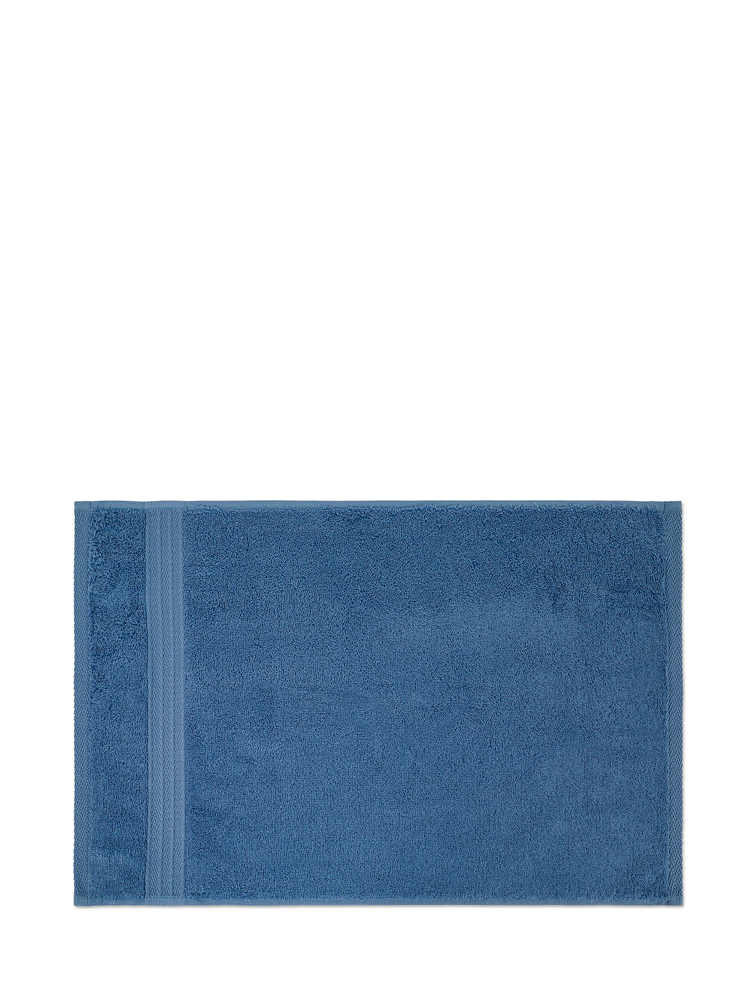 Asciugamano puro cotone tinta unita Zefiro, Azzurro, large image number 1